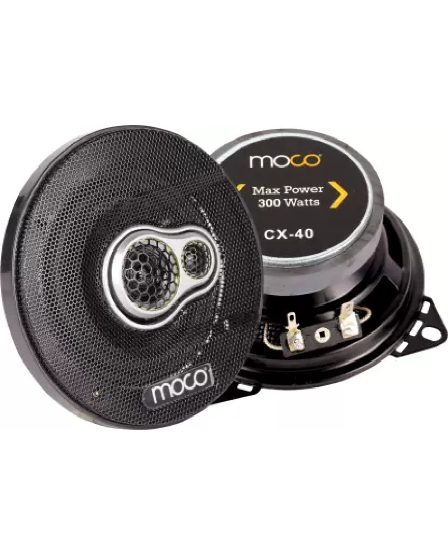 Moco 4 inch Inch Co Axial Speakers | RMS 40 Watts CX-40 Coaxial Car Speaker (300 W)